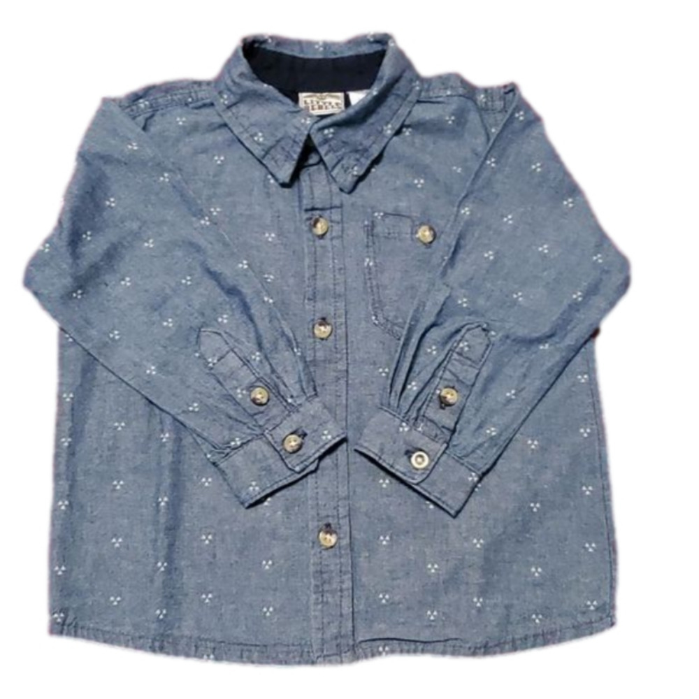 Little Rebel's Toddler Boy's Long Sleeve Button Down Shirt Size 4T